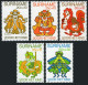 Surinam B271-275,B275a, MNH. Michel 918-922,Bl.26. Characters From Anansi, 1980. - Surinam
