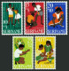 Surinam B137-B141,B139a Sheet, MNH. Michel 528-532,Bl.7. Children's Games, 1967. - Surinam