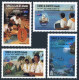 Turks & Caicos 739-743, MNH. Mi 806-809, Bl.71. Australia-200, 1988. Sea Scouts, - Turks And Caicos