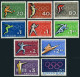 Uruguay 722-C282,MNH.Mi 1012-21,Bl.6. Olympics Tokyo-1964.Soccer,Boxing,Fencing, - Uruguay