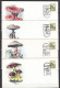 10 Enveloppes 1992 CHAMPIGNONS - MUSHROOMS - Cachets Illustrees - Mushrooms
