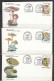 6 Enveloppes 1992 CHAMPIGNONS - MUSHROOMS - Cachets Illustrees - Champignons