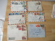 Delcampe - LOT DE 30 LETTRE AFFRANCHISSEMENT PHILATELIQUE  PAR MULTIPLES LETTRE POUR USA - Storia Postale