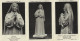 TRIPTYQUE EXTRAITS LITANIES FRANCIS JAMMES BERNADETTE PAR UN RELIGIEUX TRAPPISTE IMAGE PIEUSE CHROMO HOLY CARD SANTINI - Devotion Images