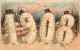 N°23904 - Fantaisie - Hold To Light - 1908 - Bonhommes De Neige Humanisés - Surréalisme - New Year