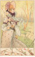 N°23918 - Illustrateur - Art Nouveau - Jeune Femme Se Promenant  - 1900-1949