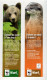 2 MARQUE-PAGES . " LOUTRE D'EUROPE " . " OURS BRUN " . WWF - Réf. N°107 E - - Bookmarks