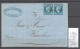 France - Lettre Marseille Pour Espagne - Barcelone - ESTRANGERO BARCELONA - 1862 - Schiffspost