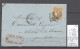 France - Lettre Nuits - Cote D'Or - 1871 - Yvert 43Ab - BISTRE VERDATRE - 1849-1876: Période Classique