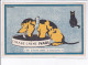 PUBLICITE : Cirage Creme NAOL (chien Et Chat Noir) - Illustrée Par Jacques NAM - état - Werbepostkarten