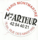 Carte De Visite Madame ARTHUR CARROUSSEL Cabaret  PARIS MONTMARTE Travestis - Visitenkarten