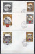 USSR Russia 1978 Olympic Games Moscow, Tourism Set Of 8 On 8 FDC - Sommer 1980: Moskau