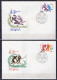 USSR Russia 1979 Olympic Games Moscow, Football Soccer, Basketball, Volleyball, Handball, Hockey Set Of 5 On 5 FDC - Ete 1980: Moscou