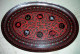 Old Burma  Regular  Hand-painted, Hand Etched Serving Tray Intricate Work Ca 1900 - Arte Asiatica