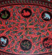 Old Burma  Regular  Hand-painted, Hand Etched Serving Tray Intricate Work Ca 1900 - Art Asiatique