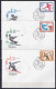 USSR Russia 1980 Olympic Games Moscow, Athletics Set Of 5 + S/s On 6 FDC - Ete 1980: Moscou