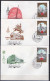 USSR Russia 1980 Olympic Games Moscow, Tourism Set Of 10 On 10 FDC - Summer 1980: Moscow