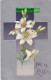 R420186 He Is Risen. Cross. White Flowers. Wildt And Kray. Series 1554. 1912 - World