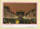 Coucher De Soleil : Crépuscule /  Les Champs-Elysées Et L'Arc De Triomphe / Paris (voir Scan Recto/verso) - Contre La Lumière