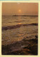 Coucher De Soleil : Contre-jour Sur La Mer (voir Scan Recto/verso) - Contraluz