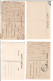47- Aiguillon Ecole Primaire Escalier Monumental - Ect - 4 Cartes Postales Ancienne - Sonstige & Ohne Zuordnung