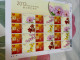 Hong Kong Stamp 2013 Snake Orchid Flower New Year Greeting  Big Sheets X 2 MNH - Félins