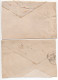 Autriche : Lot De 2 Grands Fragments De Lettre De 1877 Pour La France - 5Kr X4 Dont Bloc De 4 - Storia Postale