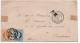 Autriche : 10 Kr + 15 Kr Sur Lettre De 1874 Pour La France - Brieven En Documenten