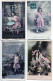 LOT 6 CPA Fantaisies * Amitiés Affection Petite Fille Fillette Brouette Fleurs + Témoignage D'Amitié Gaufrée - Sonstige & Ohne Zuordnung