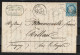 GC 1620 De Ganges Sur Lettre Pour Millau Avec YV 60A De 1872 , Gros Indice - 1849-1876: Classic Period