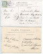 Militaria LOT 2 CPA Voyagé 1905 1 1908 * CAMP De MAILLY Le Perruquier & La Soupe ( Très Animées ) - Regimenten