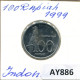 100 RUPIAH 1999 INDONESIA Coin #AY886.U.A - Indonesië