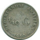 1/10 GULDEN 1960 ANTILLAS NEERLANDESAS PLATA Colonial Moneda #NL12308.3.E.A - Niederländische Antillen