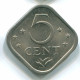 5 CENTS 1975 ANTILLES NÉERLANDAISES Nickel Colonial Pièce #S12239.F.A - Netherlands Antilles