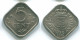 5 CENTS 1975 ANTILLES NÉERLANDAISES Nickel Colonial Pièce #S12239.F.A - Netherlands Antilles