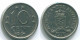 10 CENTS 1970 ANTILLES NÉERLANDAISES Nickel Colonial Pièce #S13348.F.A - Netherlands Antilles
