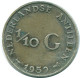 1/10 GULDEN 1959 NETHERLANDS ANTILLES SILVER Colonial Coin #NL12234.3.U.A - Netherlands Antilles