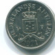 10 CENTS 1971 ANTILLAS NEERLANDESAS Nickel Colonial Moneda #S13482.E.A - Netherlands Antilles