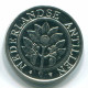 25 CENTS 1990 ANTILLAS NEERLANDESAS Nickel Colonial Moneda #S11274.E.A - Netherlands Antilles