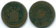 1 CENT 1858 INDES ORIENTALES NÉERLANDAISES INDONÉSIE Copper Colonial Pièce #S10009.F.A - Niederländisch-Indien