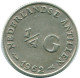 1/4 GULDEN 1962 NETHERLANDS ANTILLES SILVER Colonial Coin #NL11163.4.U.A - Netherlands Antilles