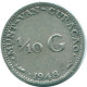 1/10 GULDEN 1948 CURACAO NEERLANDÉS NETHERLANDS PLATA #NL11910.3.E.A - Curacao