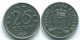 25 CENTS 1971 NIEDERLÄNDISCHE ANTILLEN Nickel Koloniale Münze #S11549.D.A - Netherlands Antilles