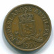 2 1/2 CENT 1970 ANTILLAS NEERLANDESAS CENTS Bronze Colonial Moneda #S10473.E.A - Netherlands Antilles