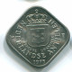 5 CENTS 1975 NIEDERLÄNDISCHE ANTILLEN Nickel Koloniale Münze #S12237.D.A - Niederländische Antillen