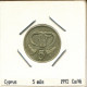 5 MILS 1992 CHYPRE CYPRUS Pièce #AS464.F.A - Chipre