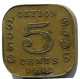 5 CENTS 1995 CEYLAN CEYLON Pièce #AH609.3.F.A - Other - Asia