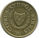 1 CENTS 1991 CYPRUS Coin #AP324.U.A - Cyprus