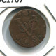 1786 UTRECHT VOC DUIT IINDES NÉERLANDAIS NETHERLANDS NEW YORK COLONIAL PENNY #VOC1707.10.F.A - Nederlands-Indië