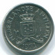 10 CENTS 1971 NIEDERLÄNDISCHE ANTILLEN Nickel Koloniale Münze #S13433.D.A - Niederländische Antillen